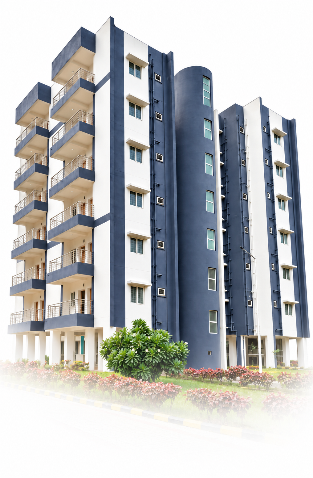 Residential apartment tower built by Sri Ramana Building Constructions